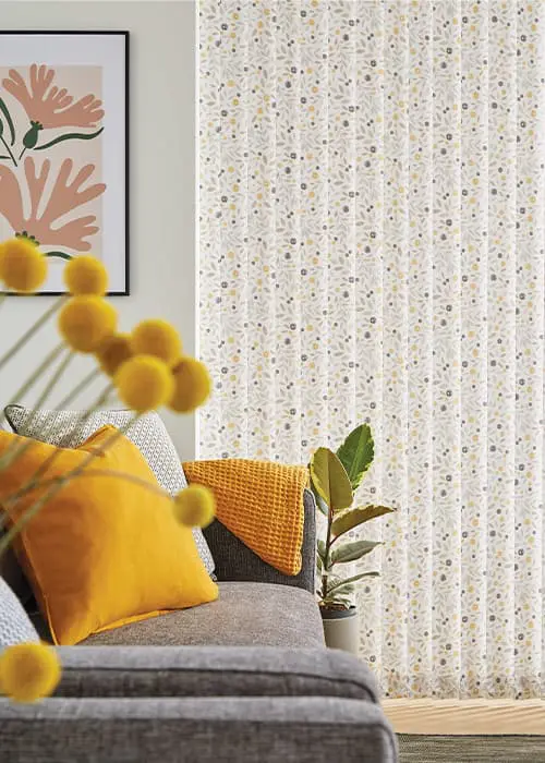 Cotton Flower Vertical Blind